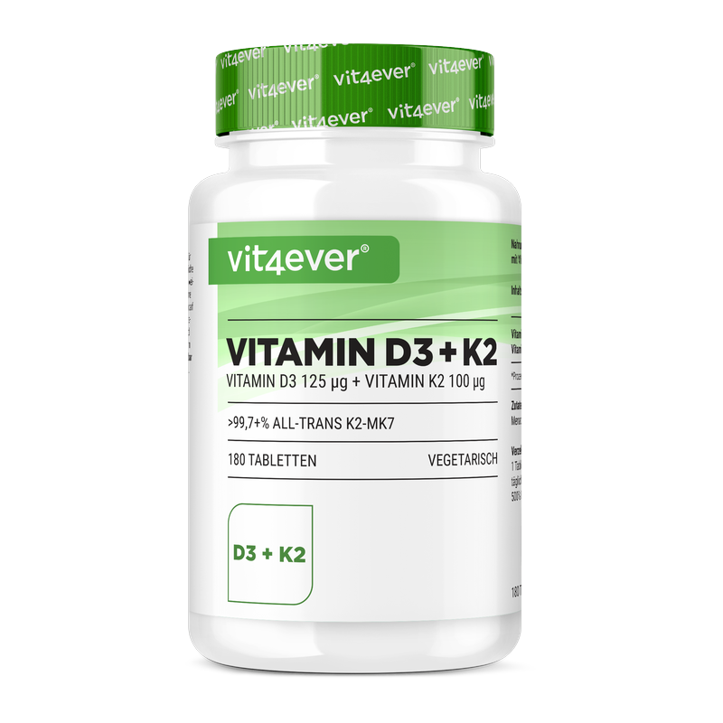 Vitamin D3 + K2 Tabletten
