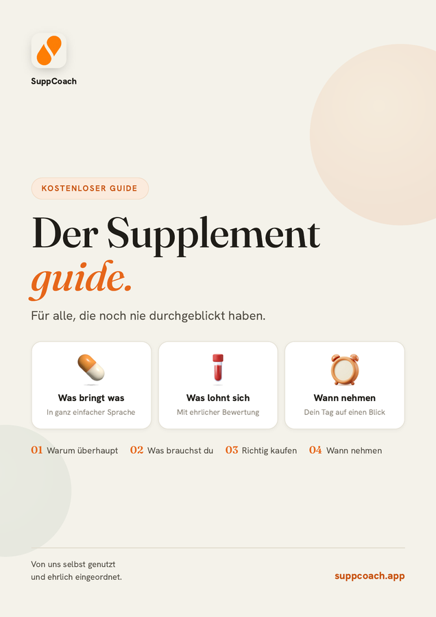 Der SuppCoach Supplementguide